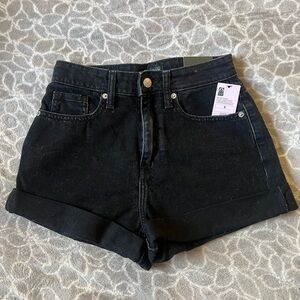 NWT Black Denim Shorts